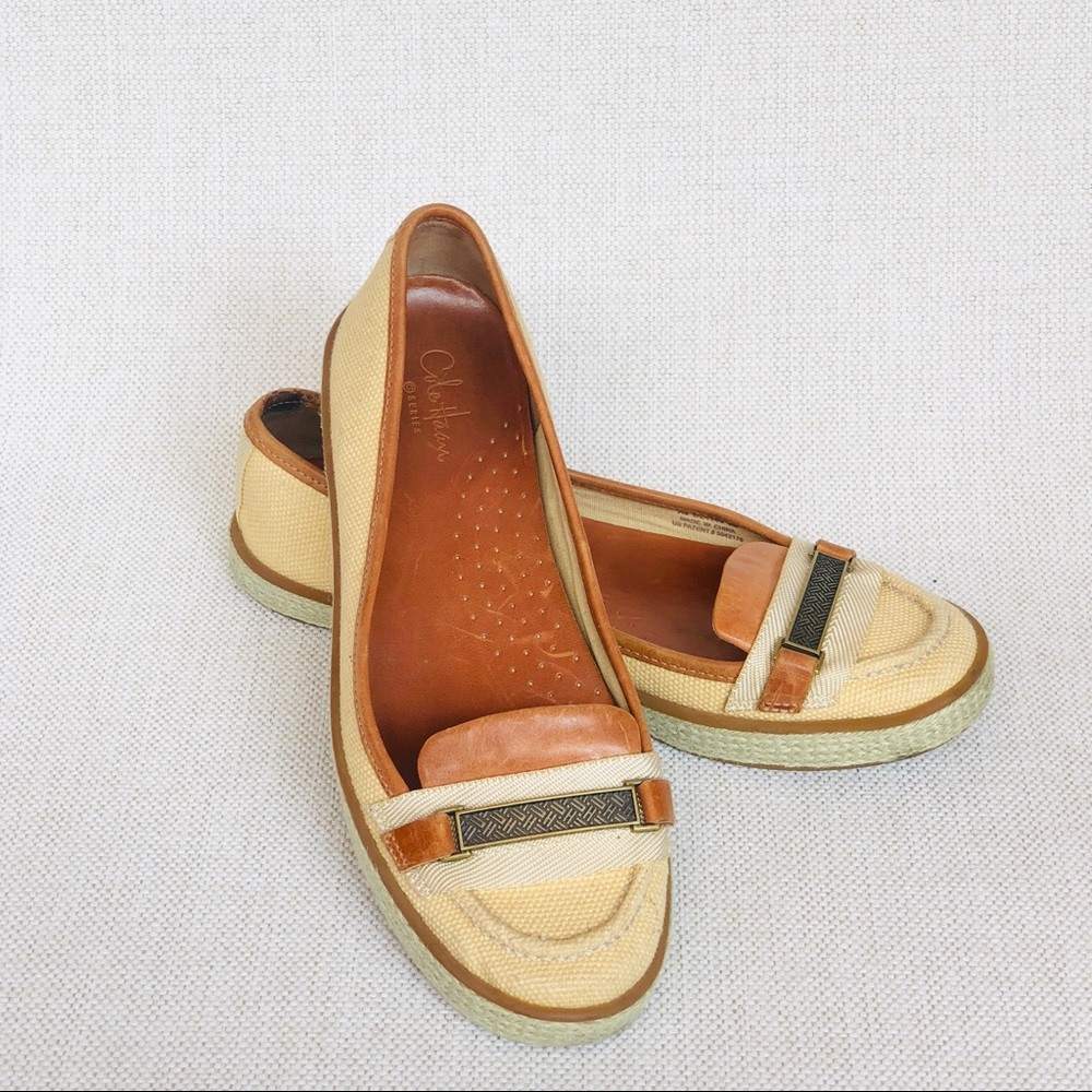 Cole Haan Canvas & Leather Loafers